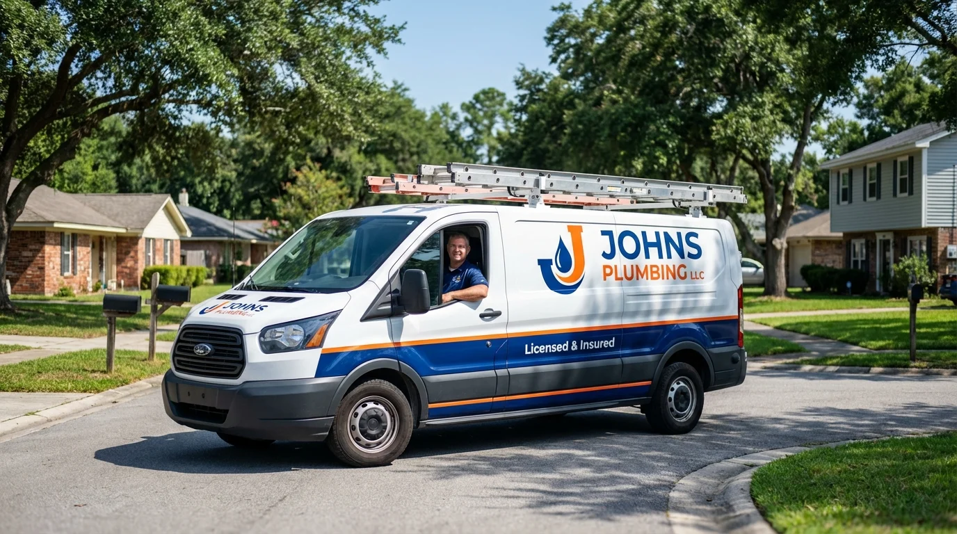 Johns Plumbing LLC service van in Kittitas, WA